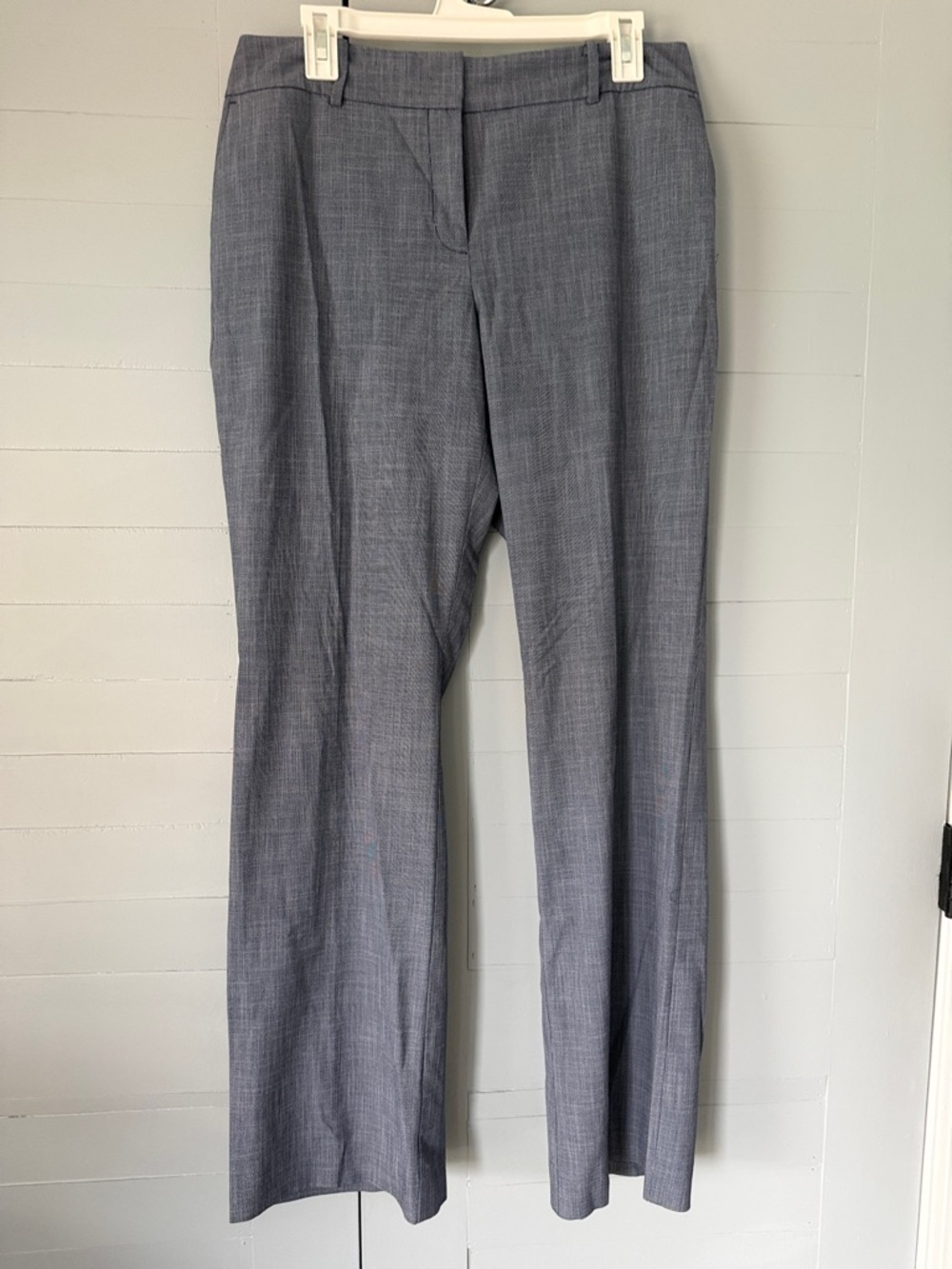 Ann Taylor Factory Straight Leg Dress Pants in Heather Gray